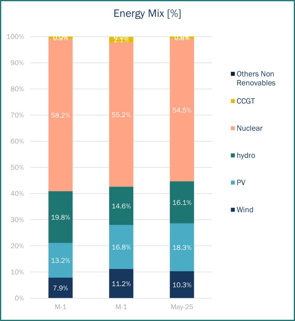 Energy Mix May 2025