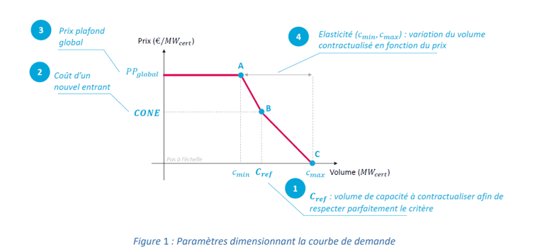 RTE Demand curve - French capacity mechanism 